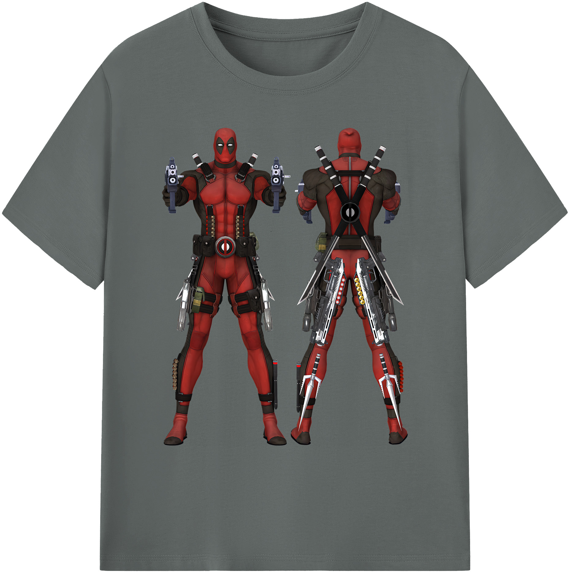 （画像用） Deadpool デッドプール 綿100％ メンズ半袖Tシャツ｜肌触りやわらか＆通気性